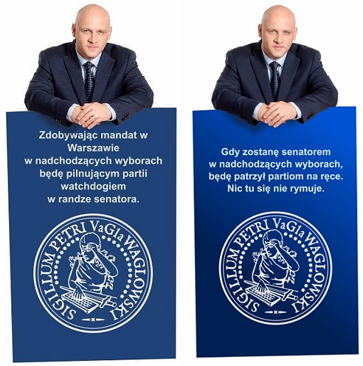 Dwie wersje grafiki z przekazem