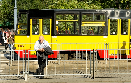 Piotr Waglowski na pl. Narutowicza