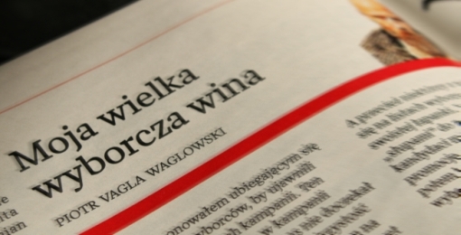 Tytuł felietonu o finansowaniu partii politycznych, który ukazał się w tygodniku Wprost